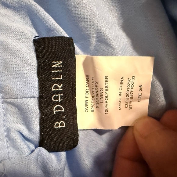 B Darlin Sparkling Blue Mini Dress - Picture 2 of 4